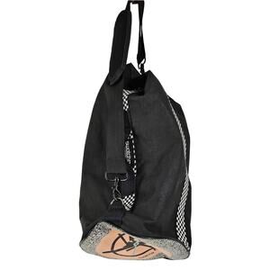 RARE VINTAGE SWATCH WATCH DUFFLE BAG – 1980's MEMPHIS MILANO CHECKERBOARD TOTE